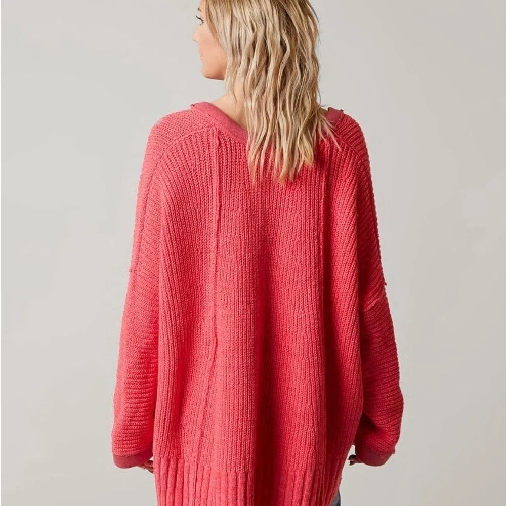 Free People Take Over Me Pink Sweater XS/S